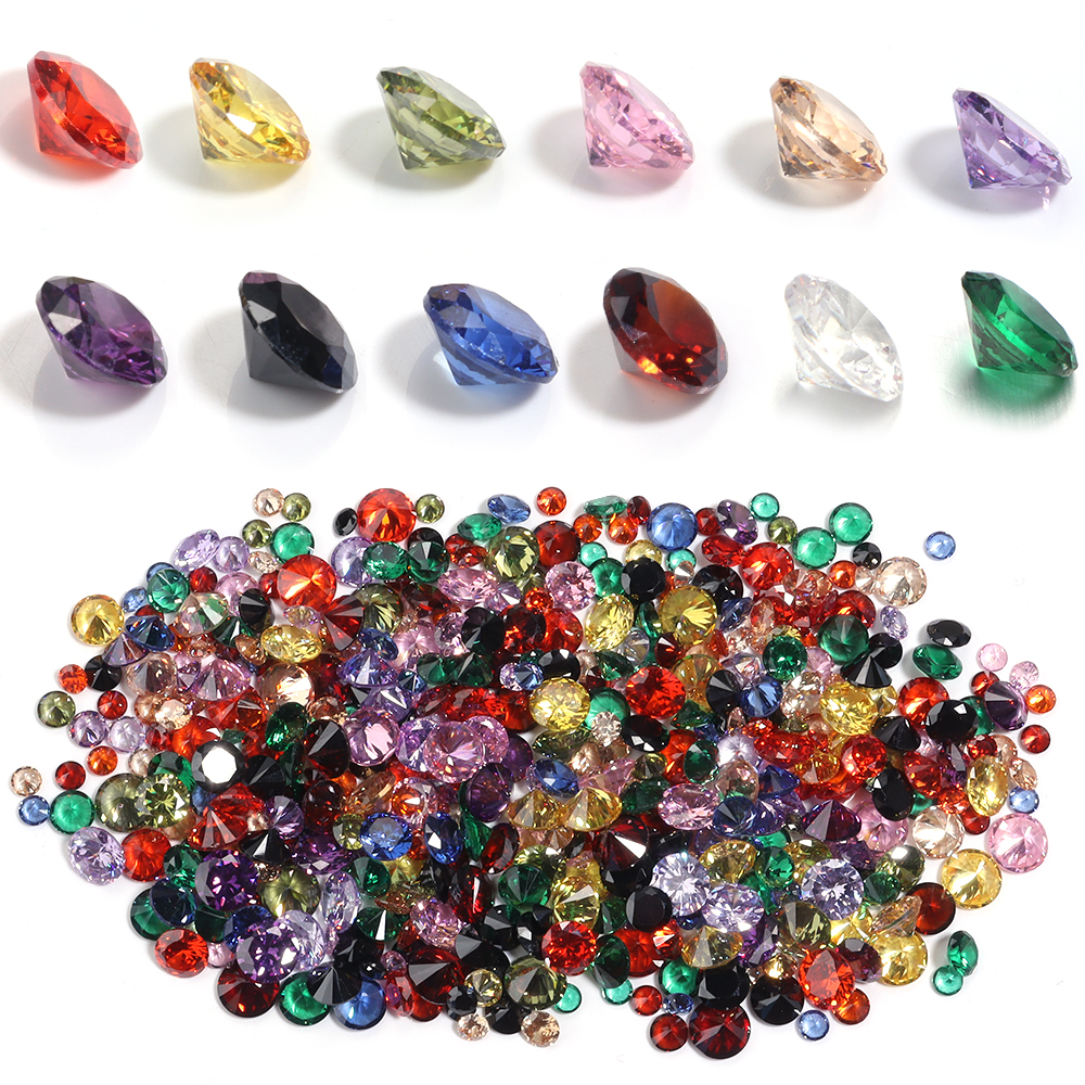 Nail Tech Accessories - 4/5/6/8mm Round Rhinestones Diamond Glass Crystals