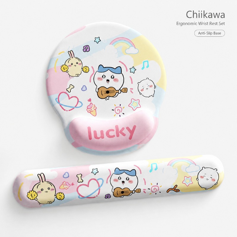 Tech Accessories For Office - Cute Chiikawa Ergonomic Mouse Pad Wrist