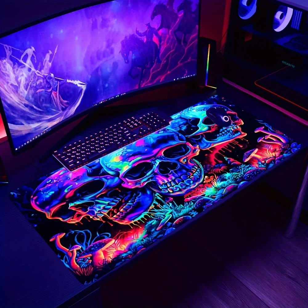Graffiti Art Skull Mouse Pad 9 - Tech Table Accessories review and price