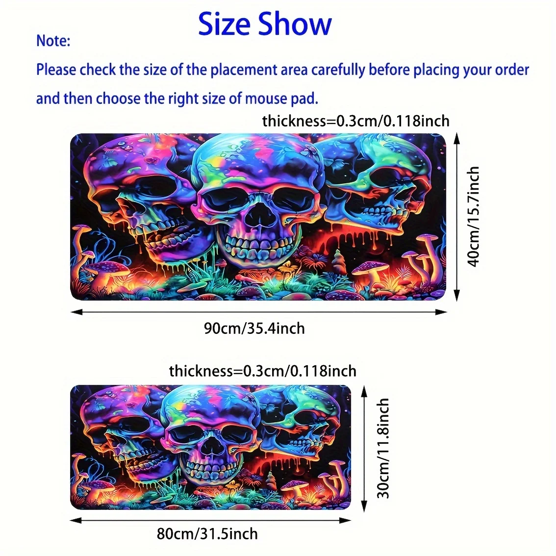 Graffiti Art Skull Mouse Pad 9 - Tech Table Accessories review and price