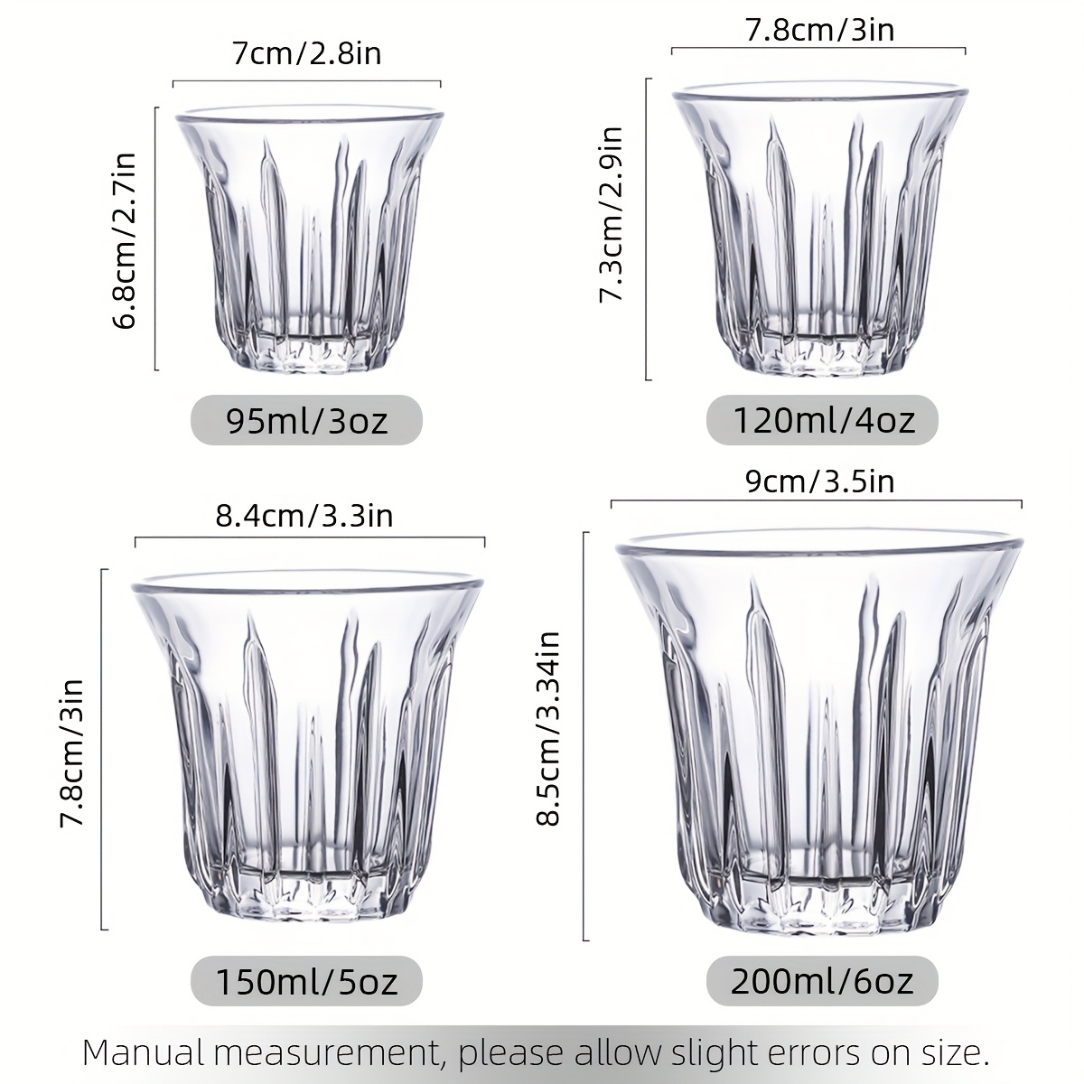 2 Pack Espresso Cups, Clear Gl - Tech Accessories For Office review and price