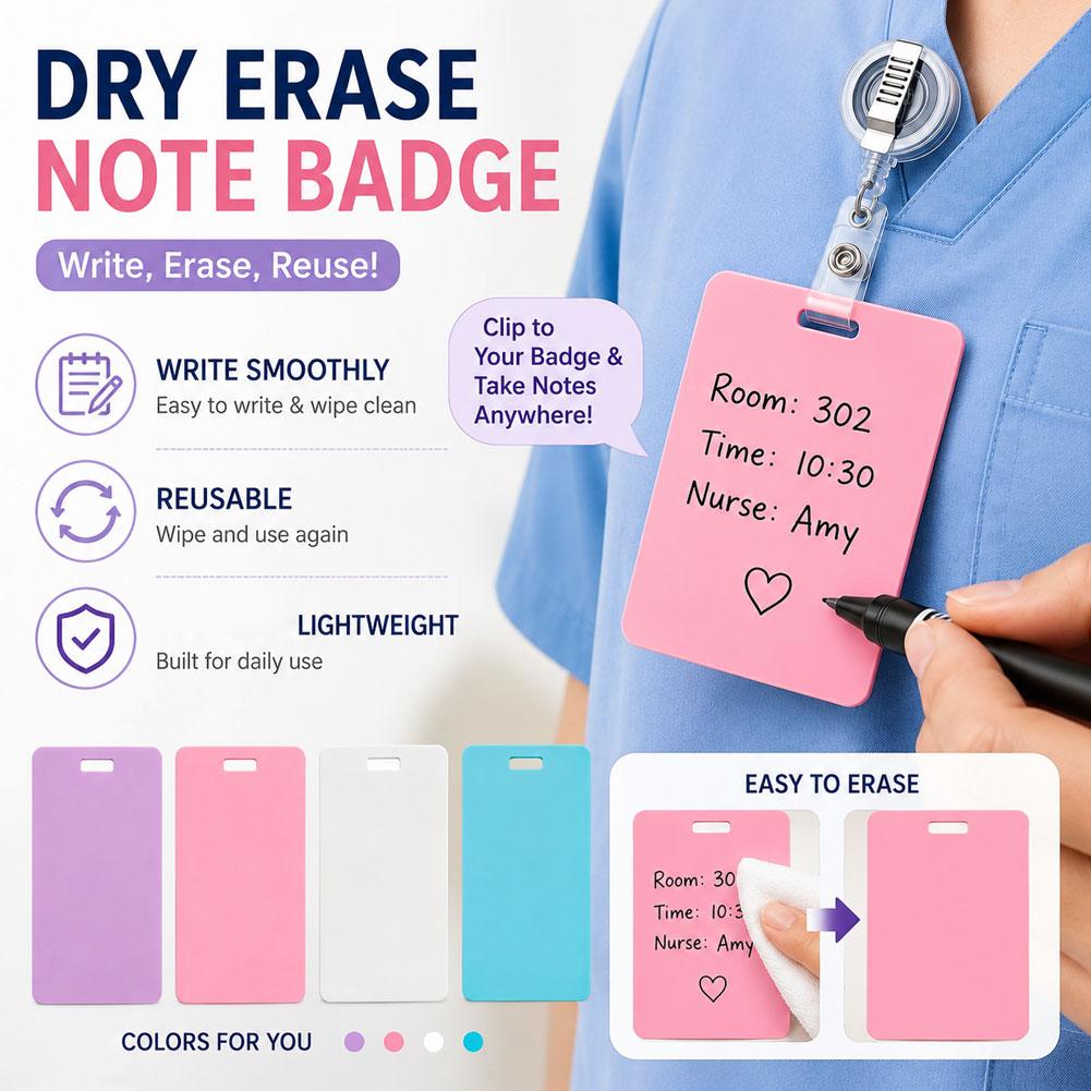 Portable Dry Erase Note Badge  - Tech Accessories For Office review and price