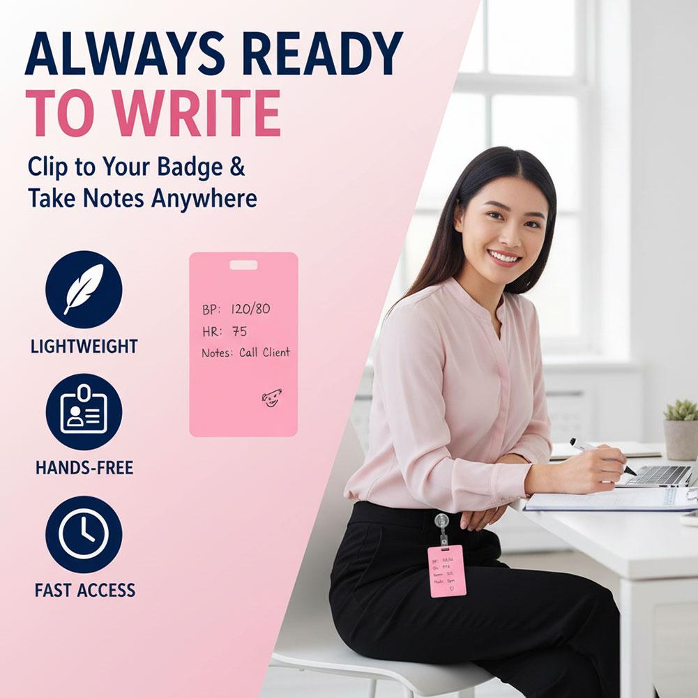 Portable Dry Erase Note Badge  - Tech Accessories For Office review and price