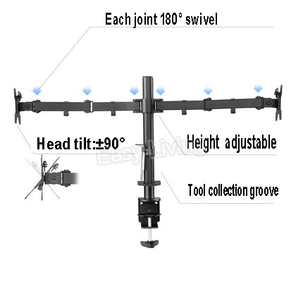 MS02 Desktop Clamping Full Mot - Monitor Arm Single review and price