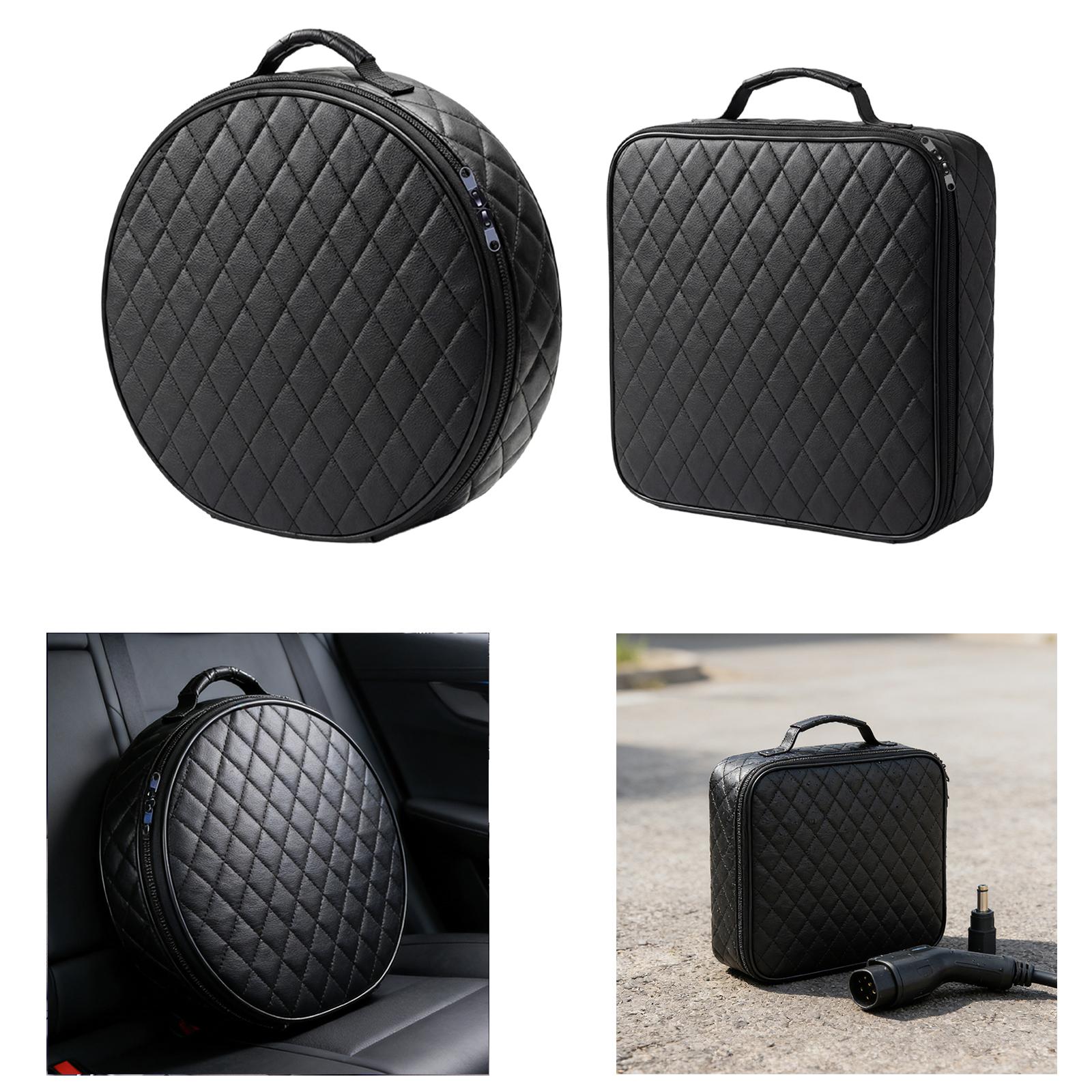 Car Charging Cable Bag PU Leat - Travel Cable Organizer review and price