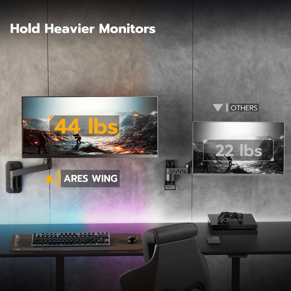Wall Mount Monitor Arm for 17- - Monitor Arm Single review and price