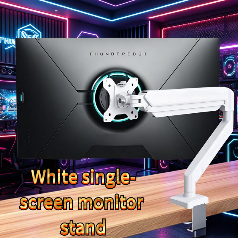 White Single Monitor Mount for - Monitor Arm Single review and price