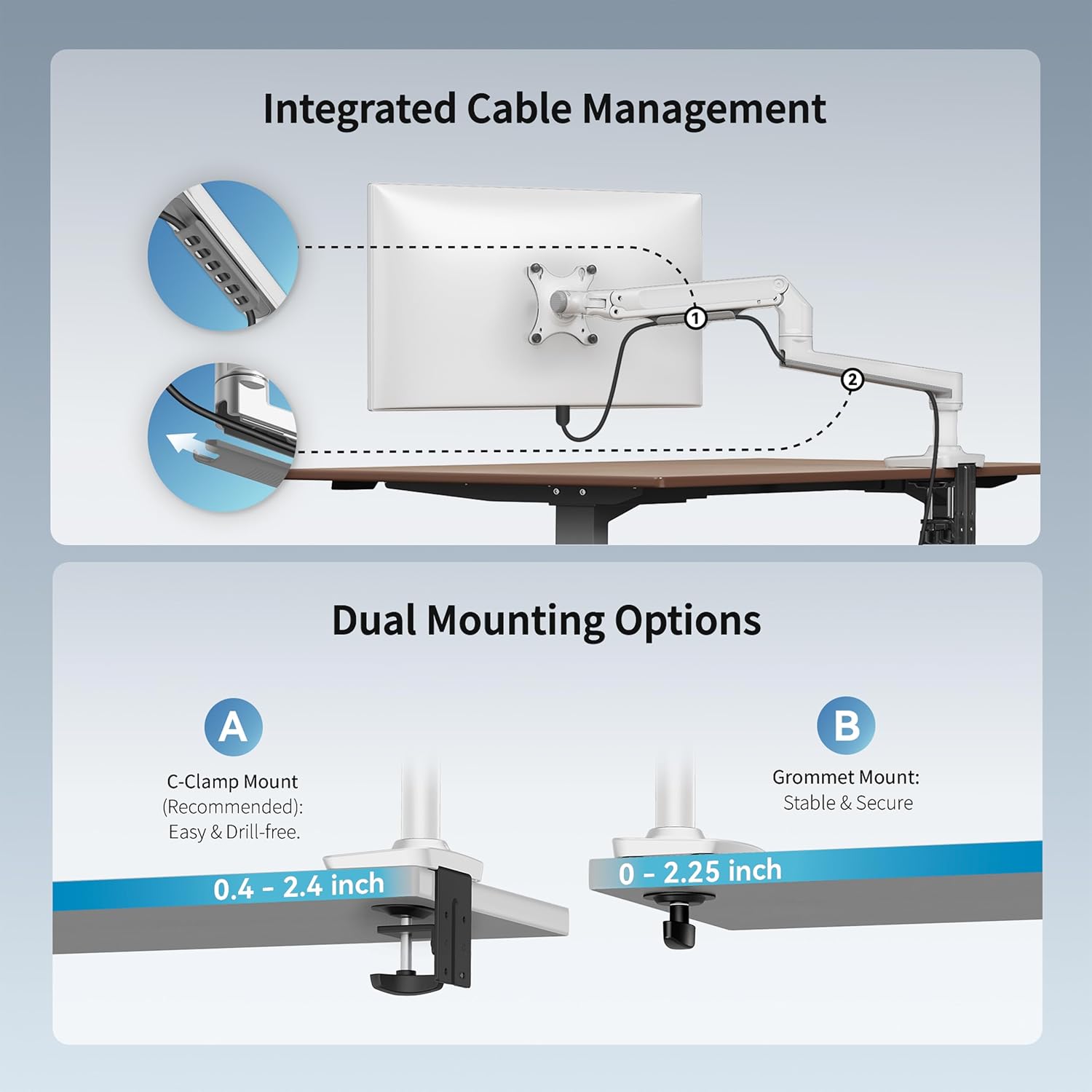 Heavy Duty Single Monitor Arm, - Monitor Arm Single review and price