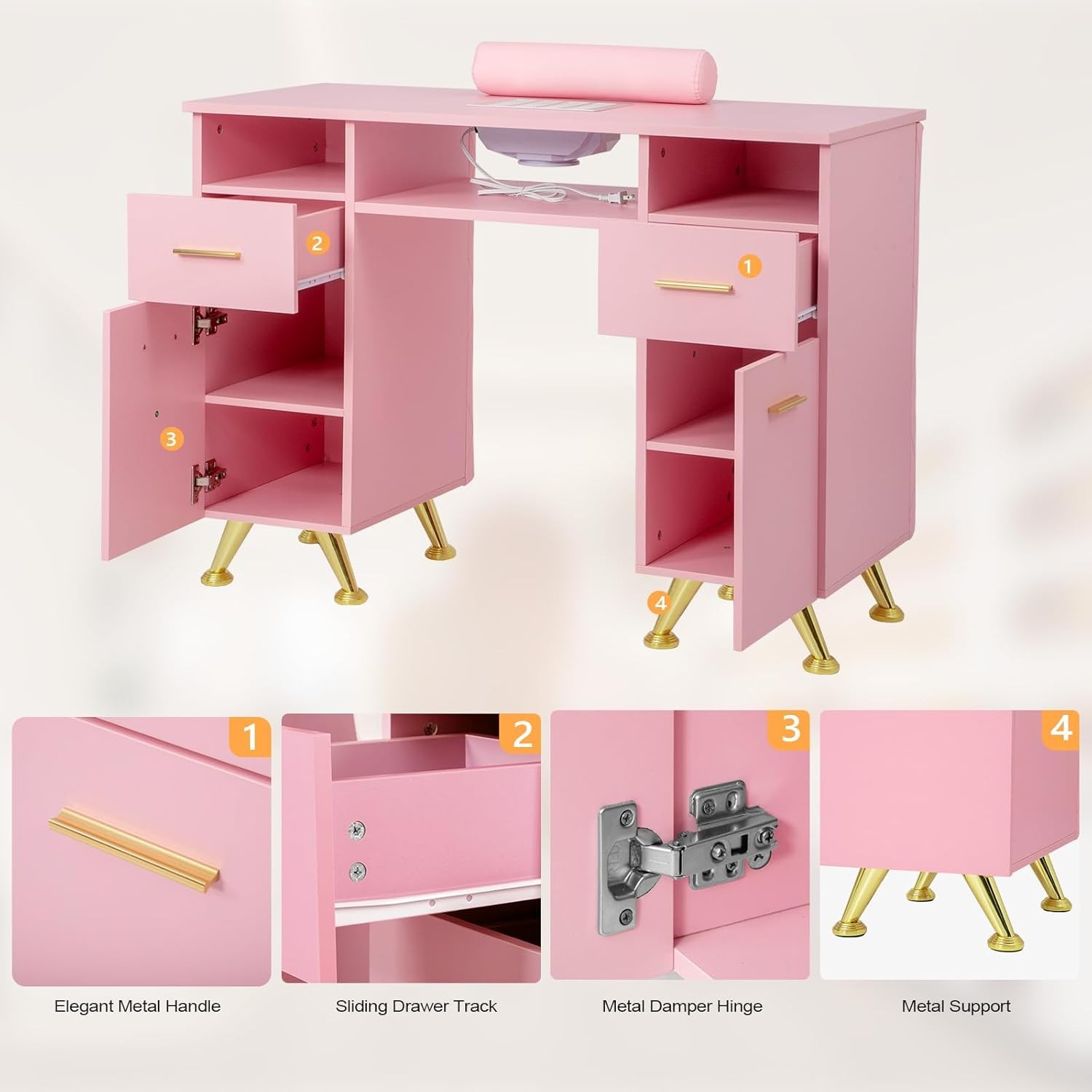 Manicure Table with Dust Colle - Tech X review and price