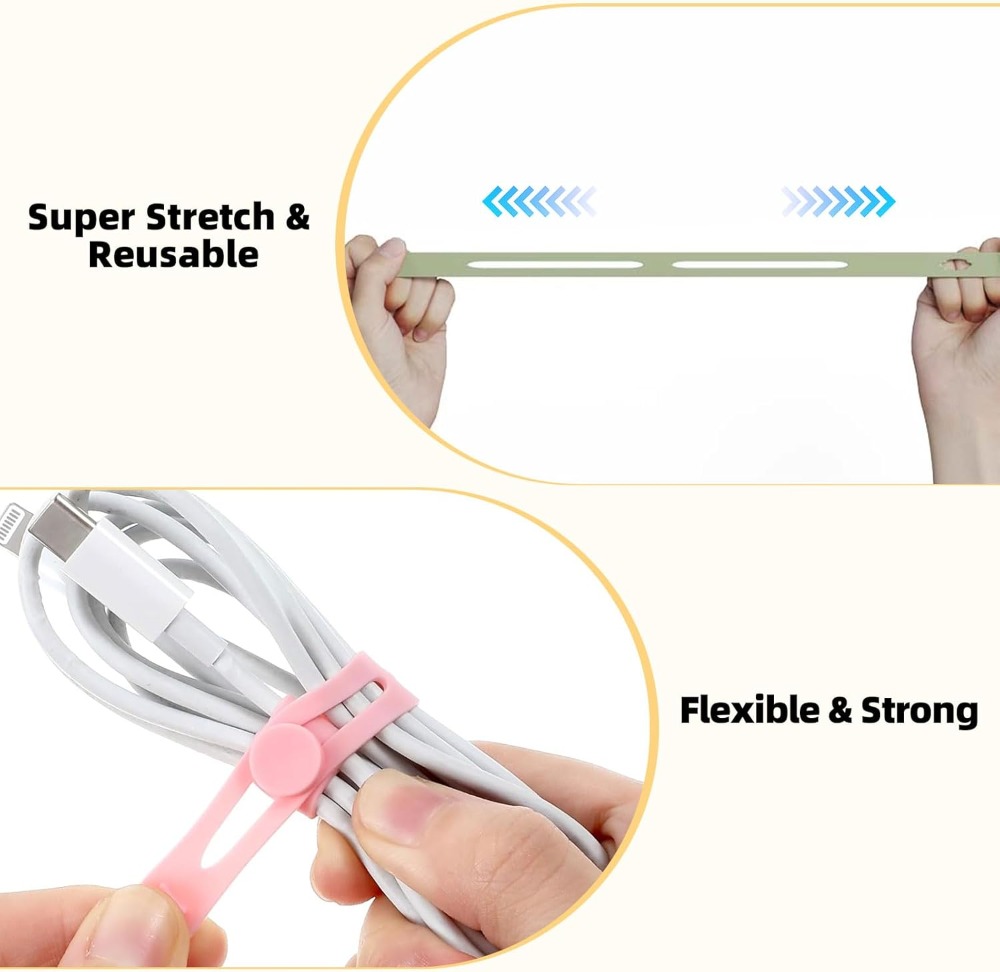 28Pcs Reusable Silicone Cable  - Travel Cable Organizer review and price