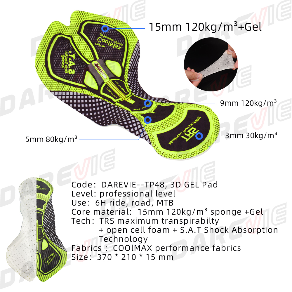 DAREVIE Cycling Pad Gel Cushio - Tech X review and price