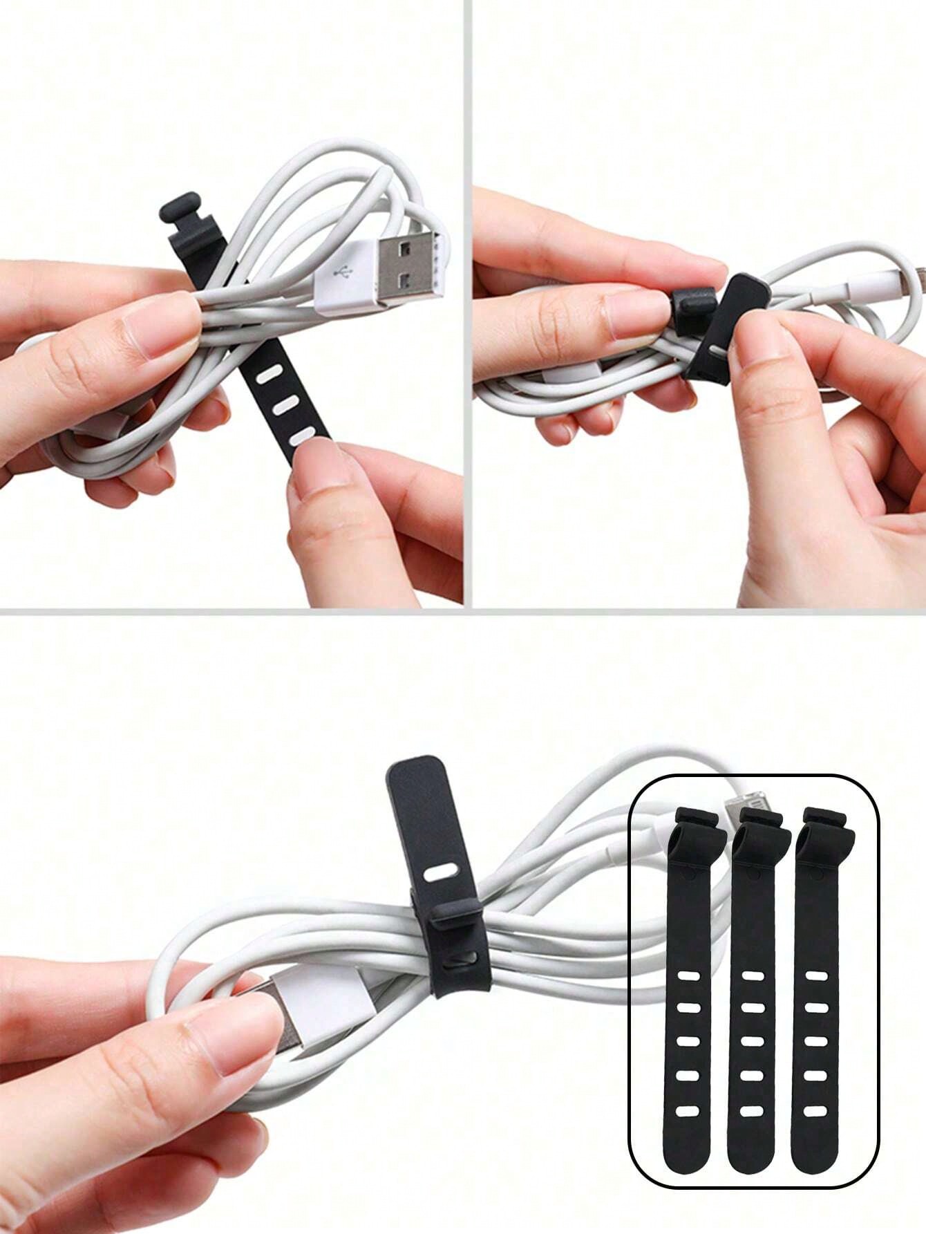 5/10 PCS Silicone Cable Straps - Travel Cable Organizer review and price