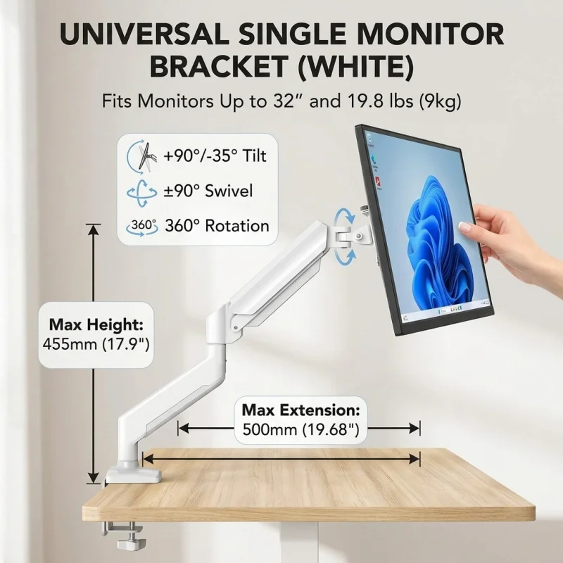 Single Monitor Arm Mount for 1 - Monitor Arm Single review and price